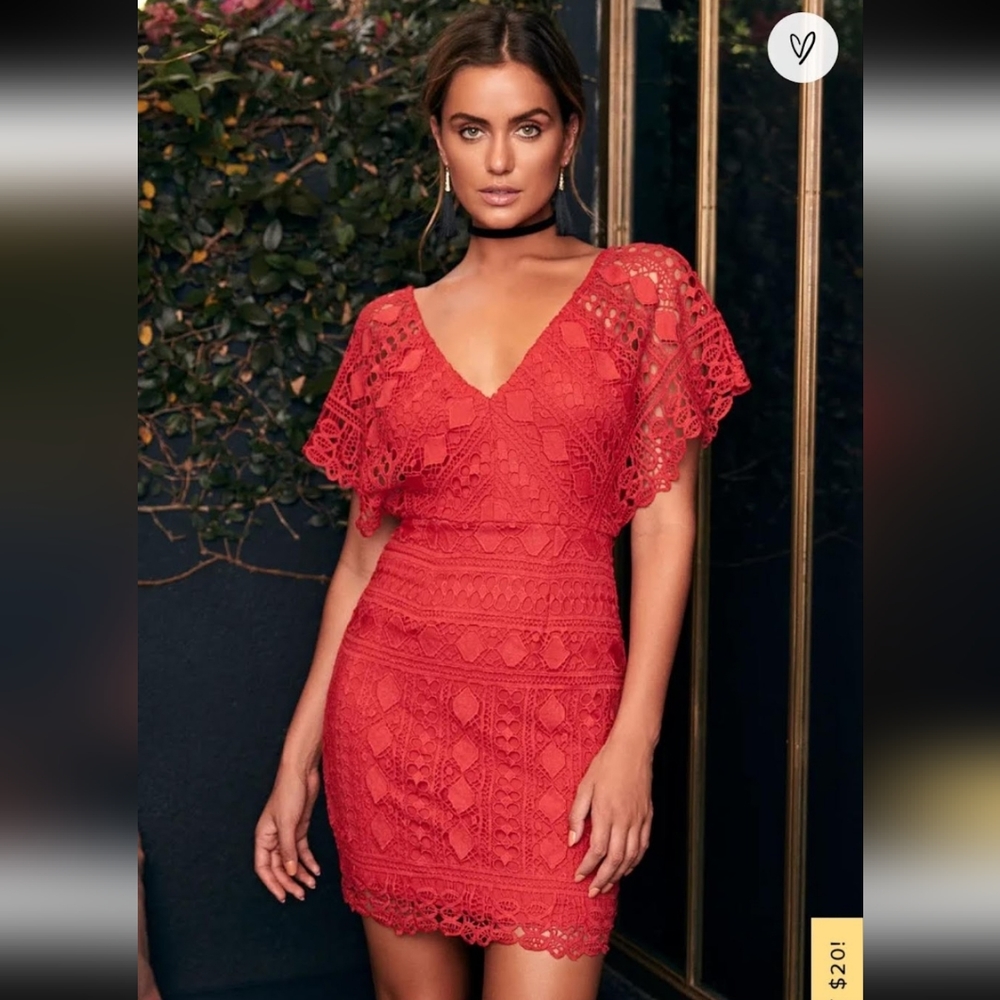 Lulus First Kiss Lace Dress